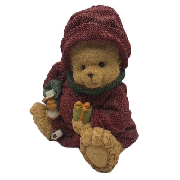 Vintage 2002 Don Mechanic Enterprises Rare Christmas Bear Figurine Tabletop - Picture 1 of 13